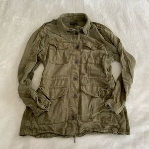 Topshop Military Button Down Utility Jacket